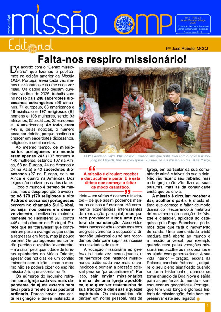 Missão OMP #1 (Jan-Mar 2026)